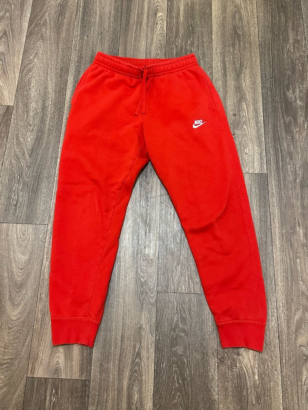 Nike Red Jogger Pants with Logo
